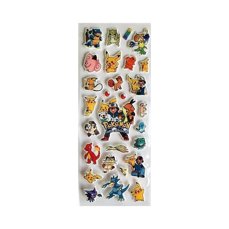 PEGATINAS POKEMON 3D RELIEVE