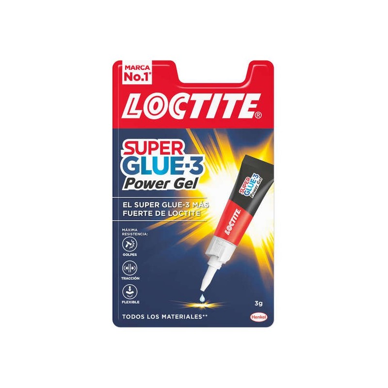 LOCTITE SUPERGLUE-3 POWER GEL 3GR ADHESIVO