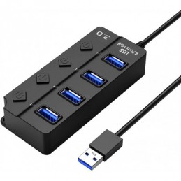 ADAPTADOR MULTI  USB 4 PUERTOS INTERRUPTOR