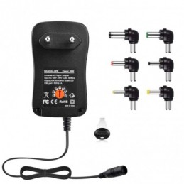 CARGADOR UNIVERSAL 3V/12V 30W CON 6 CONECTORES