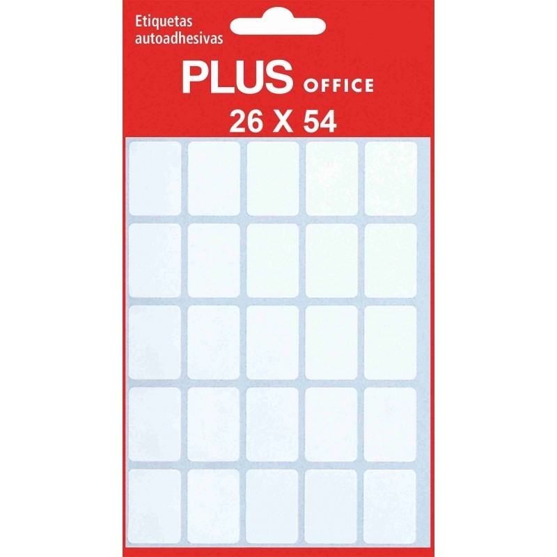ETIQUETA ADHESIVA BLANCA 26x54 60uds