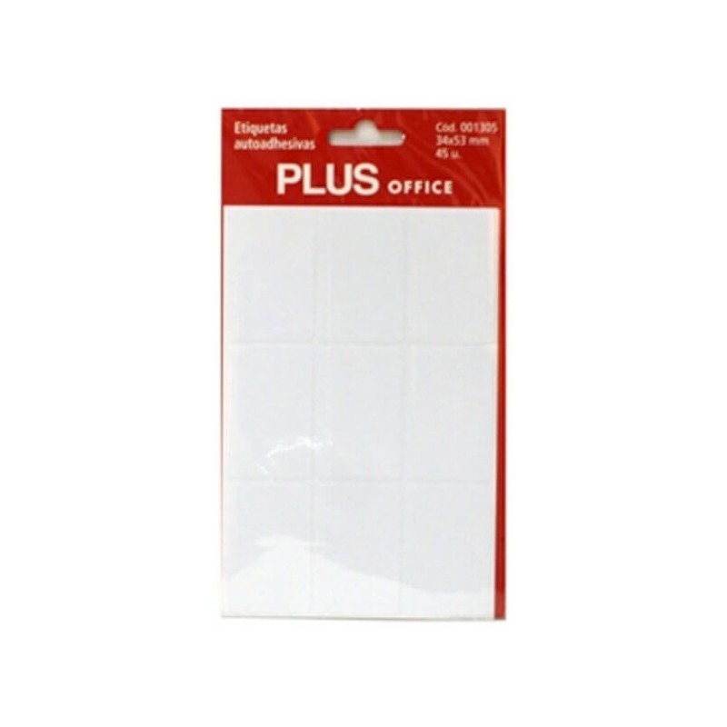 ETIQUETA ADHESIVA BLANCA 34x53 PLUS OFFICE