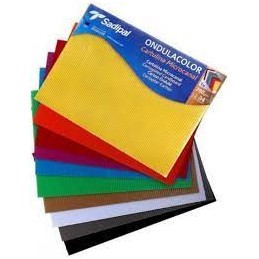 PACK 10 HOJAS CARTON ONDULADO COL STD A4