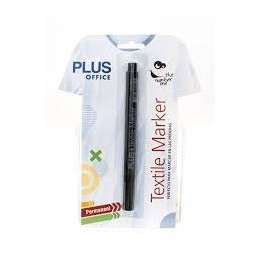 ROTULADOR TEXTIL PLUS NEGRO /BLISTER 1 UD