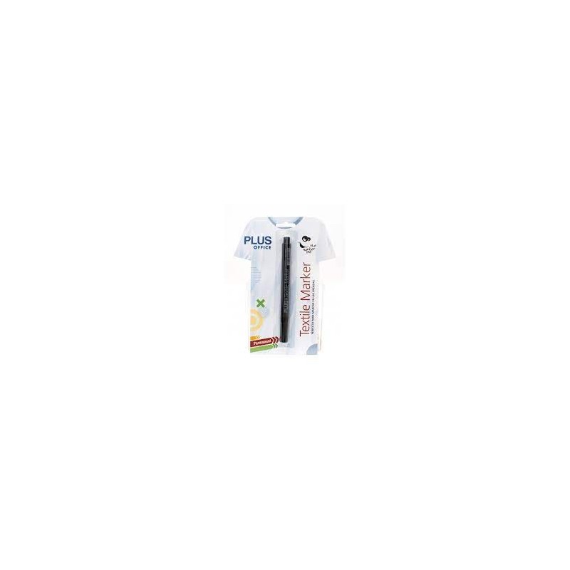ROTULADOR TEXTIL PLUS NEGRO /BLISTER 1 UD