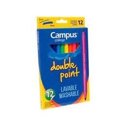 ROTULADOR CAMPUS LAVABLE 2 PUNTAS 12 COL.