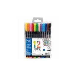 ROTULADOR PLUS EXTRAFINO 12 COLORES