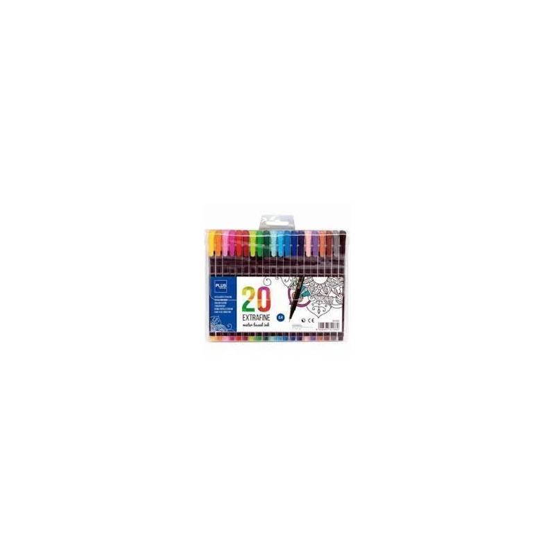 ROTULADOR PLUS EXTRAFINO 20 COLORES