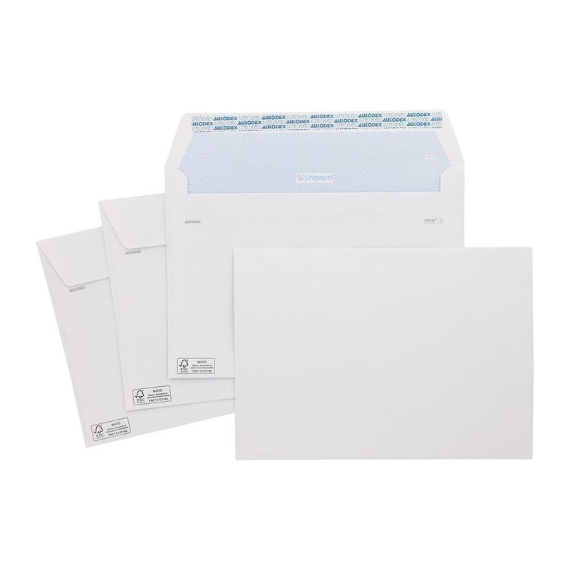 250 SOBRE BLANCO 176x231 90G TIRA SILICONA SOLAPA
