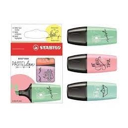 FLUORESCENTE STABILO MINI PASTEL B/3U