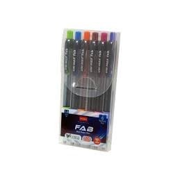 BOLIGRAFO UNIMAX FAB COL.SURT/BLIS.6U