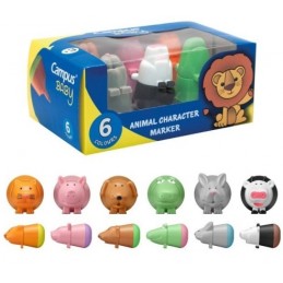 ROTULADOR CAMPUS BABY ANIMALITOS /6 UDS