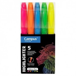 FLUORESCENTE PEN CAMPUS 5 COLORES