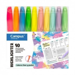 FLUORESCENTE PEN CAMPUS 10 COLORES
