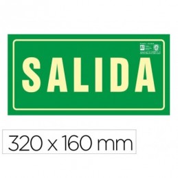 SEÑAL DE SALIDA PVC FOTOLUMINISCENTE 320x160MM