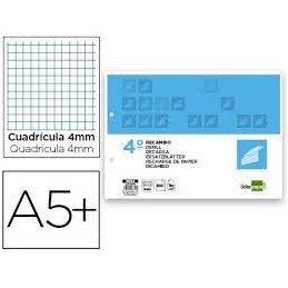 RECAMBIO LIDERPAPEL CUARTO APAISADO 3MM 2 TALADROS