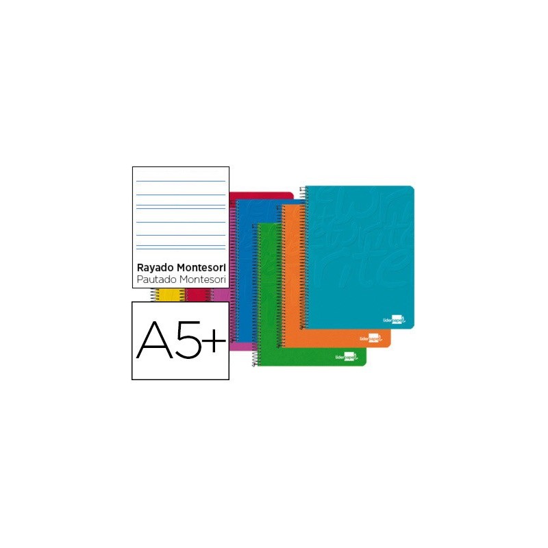 CUADERNO ESPIRAL CUARTO 80H 60GR MOTERSORI 3,5MM
