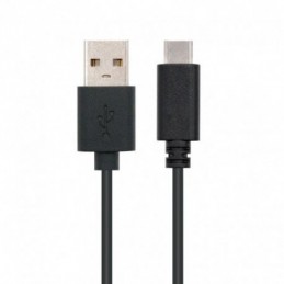 CABLE USB 2.0 NANOCABLE TIPO C A USB MACHO 1MT NEG