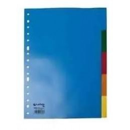 SEPARADOR LIDERPAPEL PLASTICO JUEGO 5 - 11 TALADRO