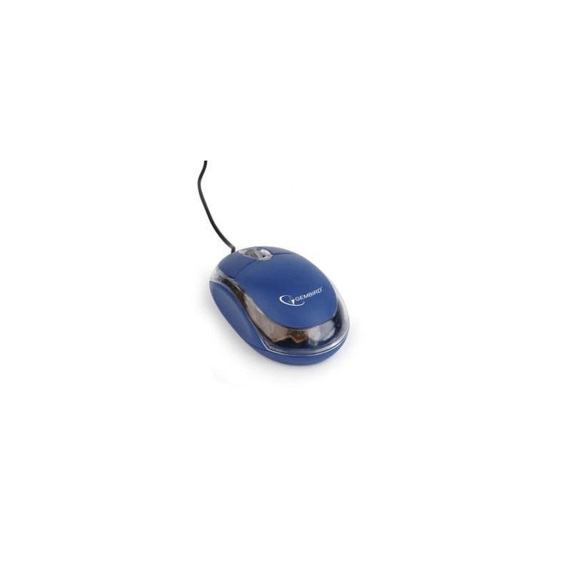 RATON OPTICO GEMBIRD USB 1000 DPI AZUL TRANS