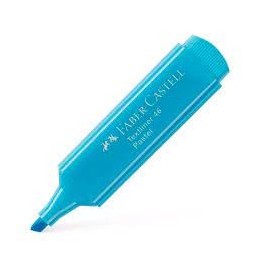 MARCADOR PASTEL FLUORESCENTE FABER AZUL PASTEL