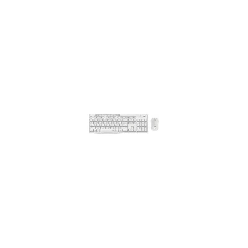 TECLADO LOGITECH SILENT WIRELESS COMBO MK295 BLANC