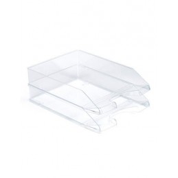 BANDEJA PLASTICO 93T APILABLE TRANSPARENTE CRISTAL