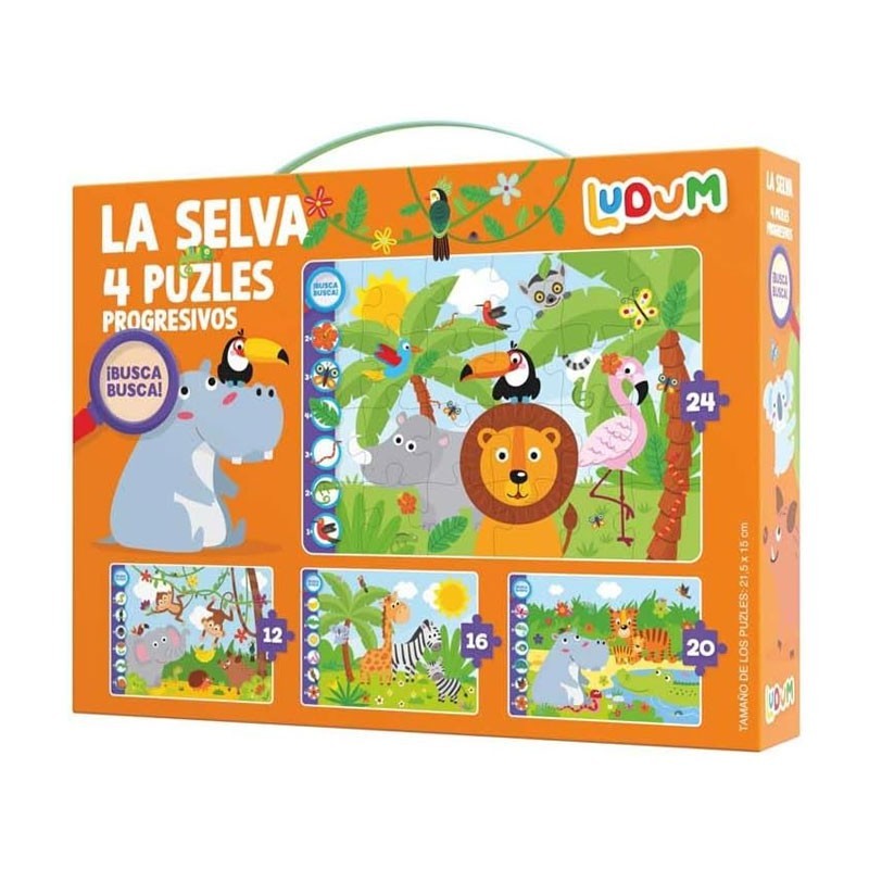 PUZZLES PROGRESIVOS 12-16-20-24PZS LA SELVA