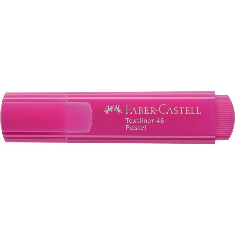 MARCADOR PASTEL FLUORESCENTE FABER ROSA