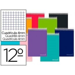 CUADERNO ESPIRAL LIDERPAPEL DOCEAVO A 80H 60GR 4M