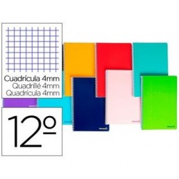 CUADERNO ESPIRAL LIDERPAPEL DOCEAVO 80H 60GR 4MM