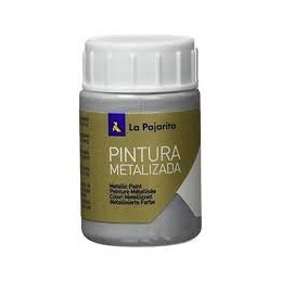 PINTURA METALIZADA LA PAJARITA PLATA 35 ml
