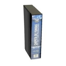 CARPETA 100 FUNDAS A4 DELUXE CON CAJA
