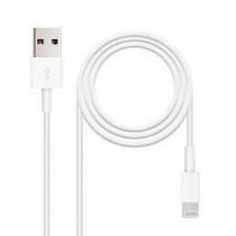 CABLE USB 2.0 LIGHTNING NANOCABLE 1MT BLANCO