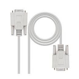CABLE SERIE DB9 HEMBRA-HEMBRA 1.80MTS RS232 AISENS