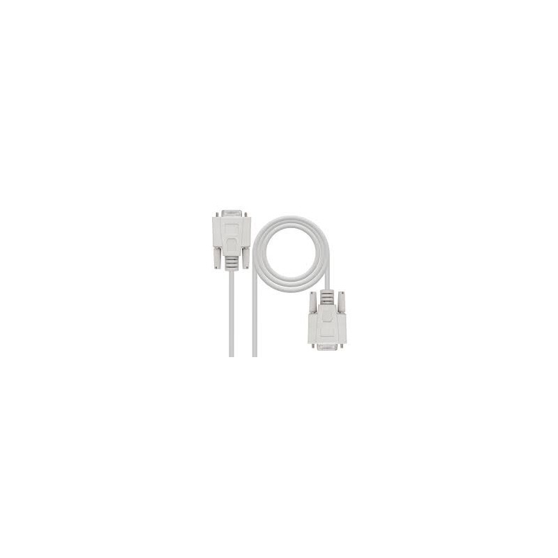 CABLE SERIE DB9 HEMBRA-HEMBRA 1.80MTS RS232 AISENS