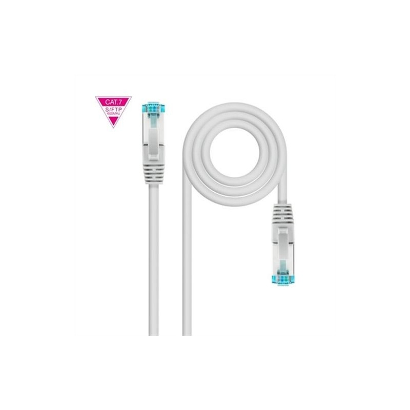 CABLE DE RED RJ45 SFTP NANOCABLE CAT 7 7MTS GRIS