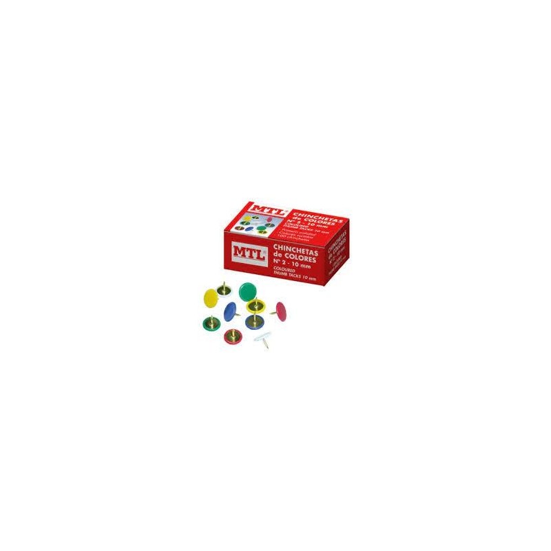 CAJA CHINCHETAS COLORES NUMERO 2