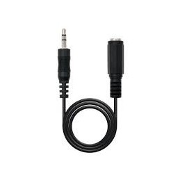 CABLE ESTEREO JACK 3.5 MACHO A 3.5 HEMBRA 5MTS