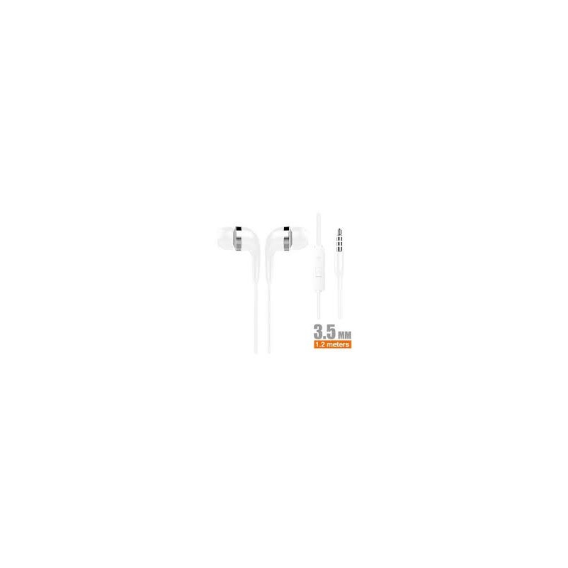 AURICULAR CON MICROFONO BLANCO 3.5MM H14B
