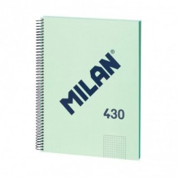 CUADERNO A4 80H ESPIRAL CUADRO 5X5 95GR VERDE