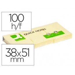 BLOC DE NOTAS ADHSIVAS QUITA Y PON 38x51mm 100H
