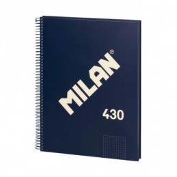 CUADERNO A4 80H ESPIRAL CUADRO 5X5 95GR AZUL