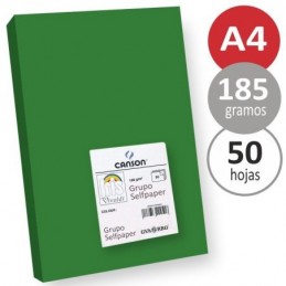 CARTULINA A4 VERDE INTENSO E/50 uds
