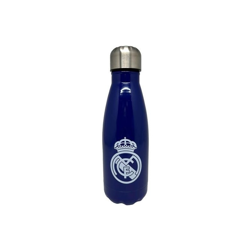BOTELLA REAL MADRID AZUL DE ACERO 550ML