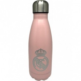 BOTELLA ROSA DE ACERO 550ML REAL MADRID