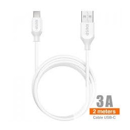CABLE TIPO A TIPO C 2.0M 2.4A C43B BLANCO
