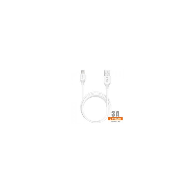 CABLE TIPO A TIPO C 2.0M 2.4A C43B BLANCO