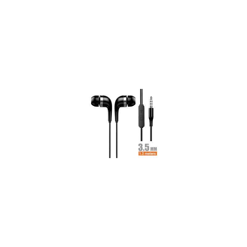 AURICULAR CON MICROFONO NEGRO 3.5MM H14B