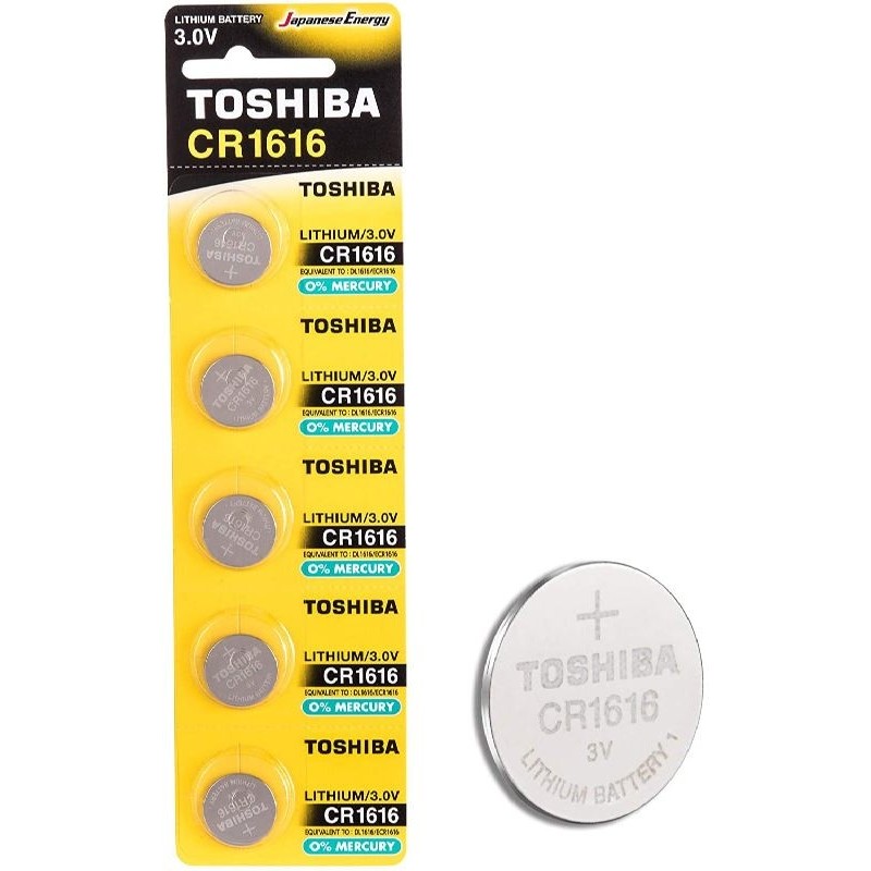 PILA DE BOTÓN TOSHIBA CR1616 3V 1 UNIDAD
